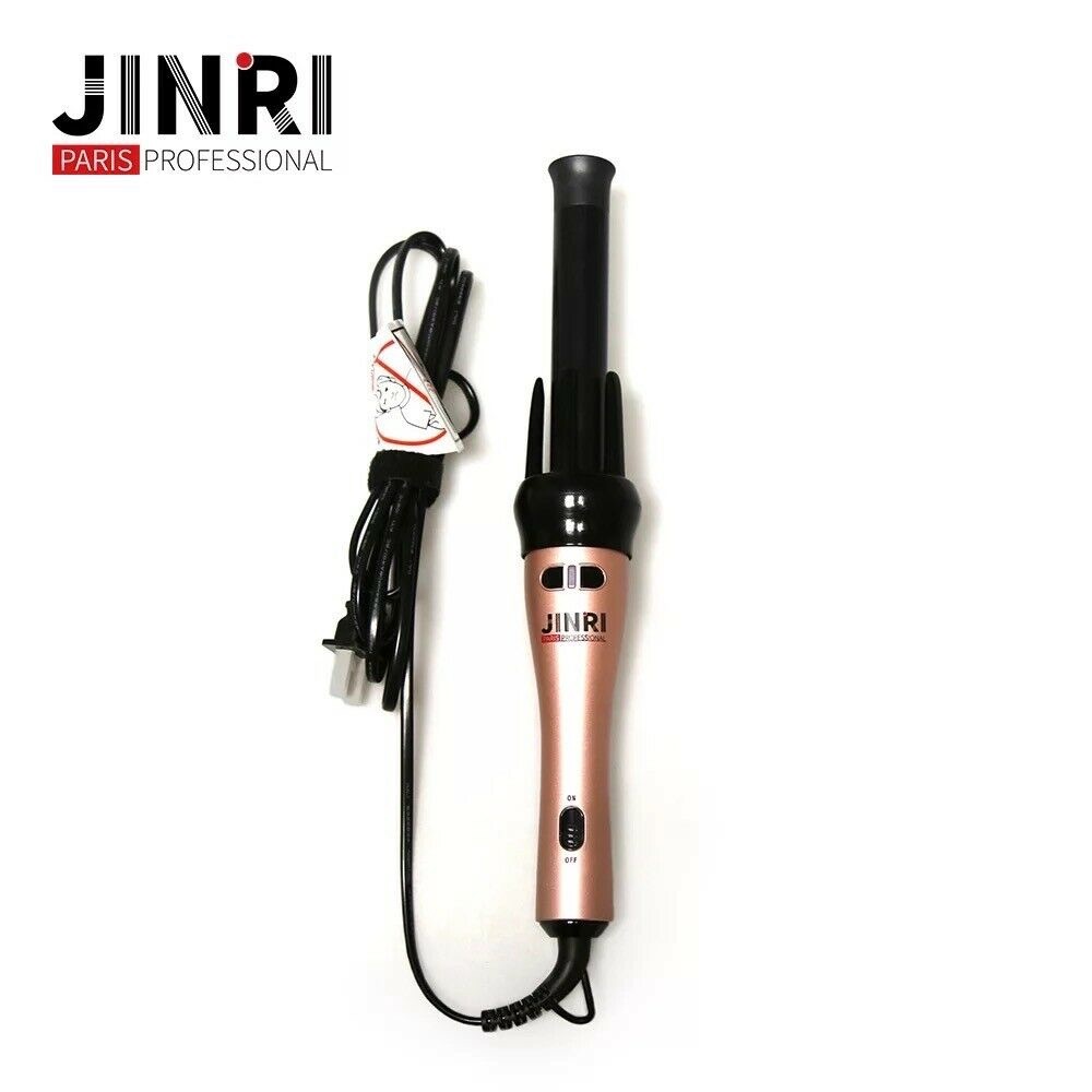 JINRI Professional Auto Rotating Hair Curling Iron Curler Wand Hot Roller Styler